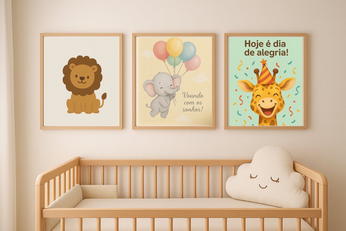 Essência Suave – Quadro Abstrato com Textura Elegante (3 Peças)