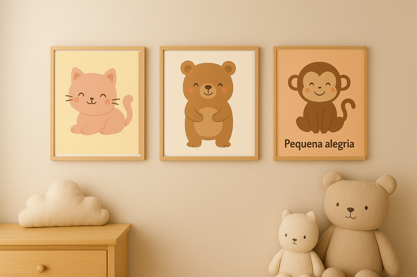Mundo Encantado – Quadro Infantil Lúdico para Quartos e Brinquedotecas