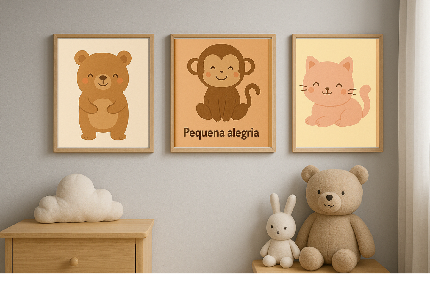 Mundo Encantado – Quadro Infantil Lúdico para Quartos e Brinquedotecas