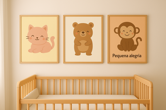 Mundo Encantado – Quadro Infantil Lúdico para Quartos e Brinquedotecas