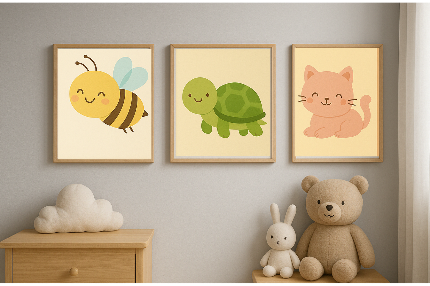 Mundo Colorido – Quadro Infantil Lúdico para Quartos Divertidos